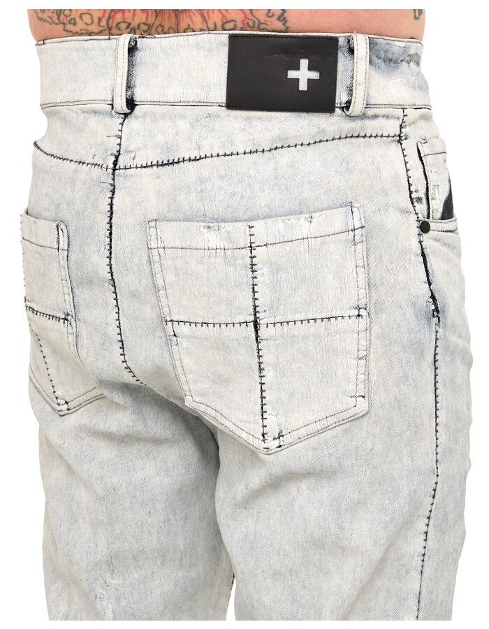 MD75 COATED STRETCH DENIM - WHITE