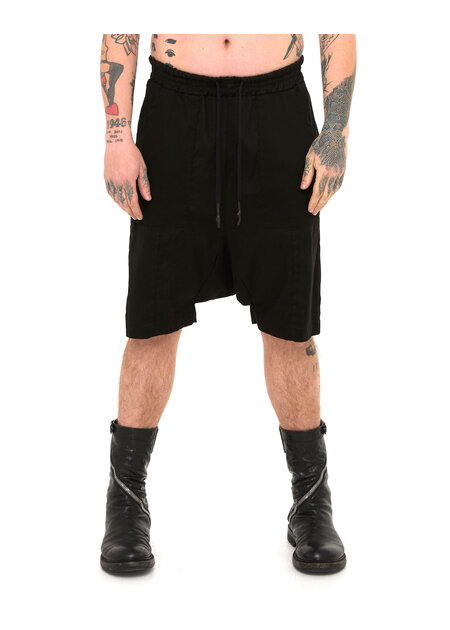 MD75 PATCH POCKET LINEN SHORT