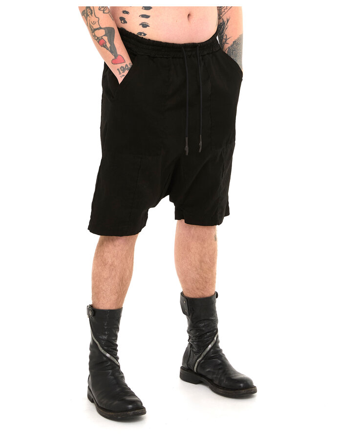MD75 PATCH POCKET LINEN SHORT