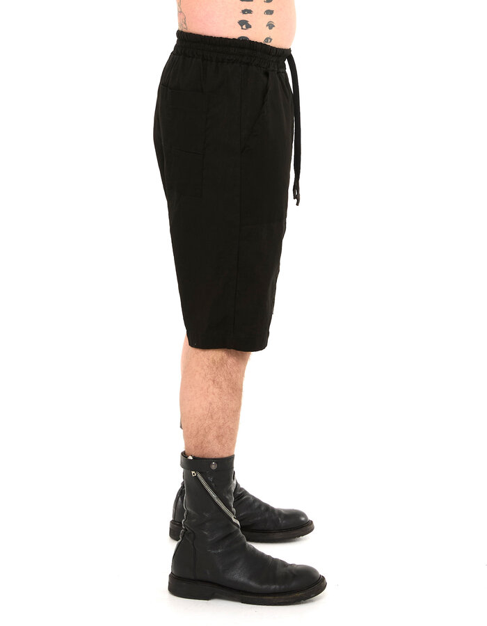 MD75 PATCH POCKET LINEN SHORT