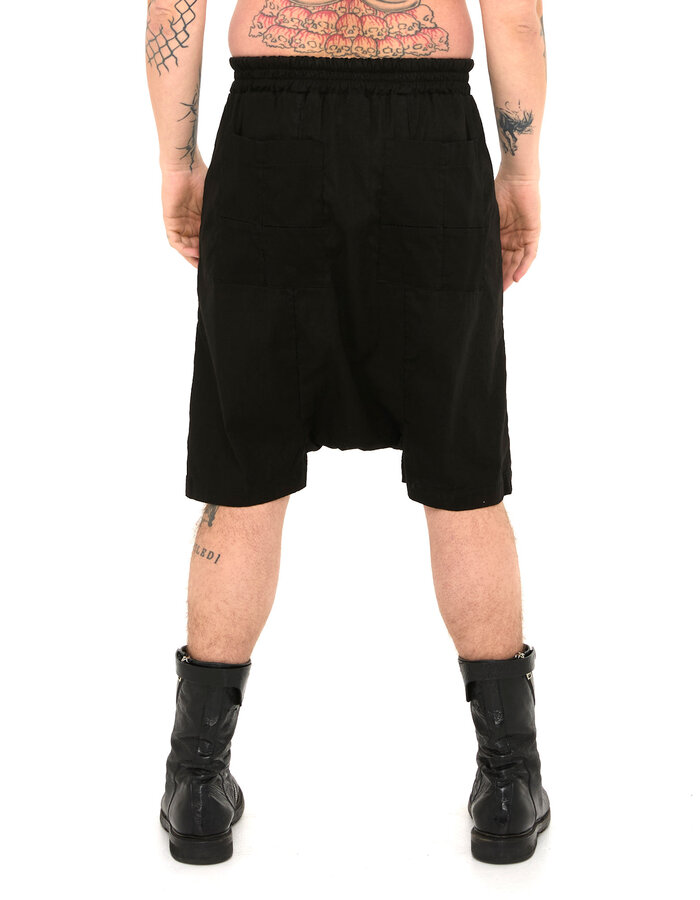 MD75 PATCH POCKET LINEN SHORT