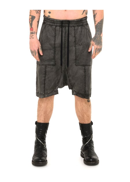 MD75 SALT DYE PATCH POCKET LINEN SHORT
