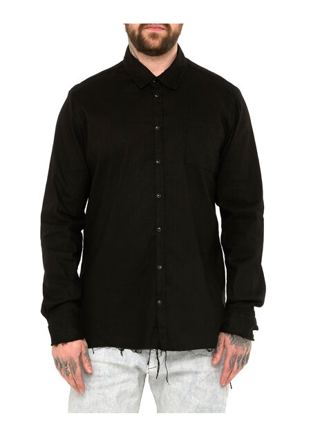 MD75 SNAP FRONT LINEN SHIRT
