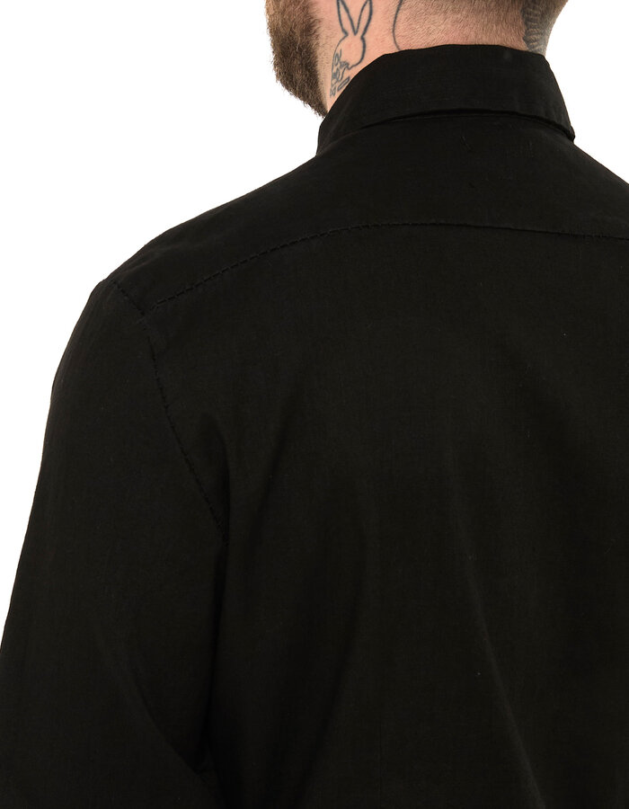 MD75 SNAP FRONT LINEN SHIRT