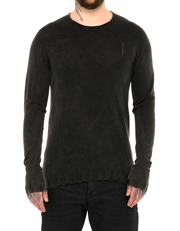 MD75 BLACK STONE DYE LIGHT KNIT LONGSLEEVE