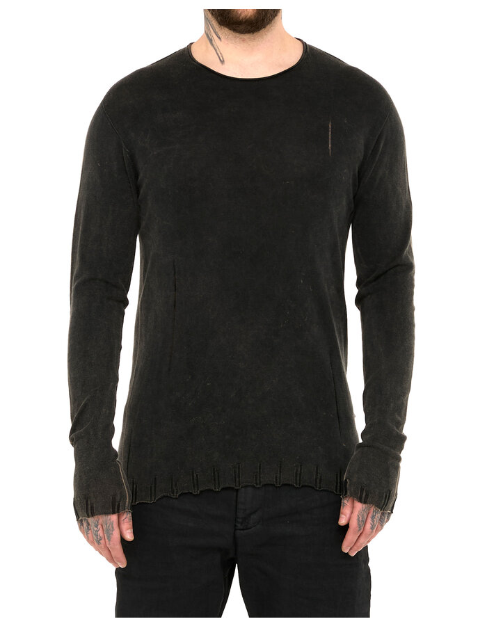 MD75 BLACK STONE DYE LIGHT KNIT LONGSLEEVE