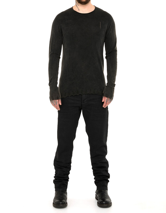 MD75 BLACK STONE DYE LIGHT KNIT LONGSLEEVE