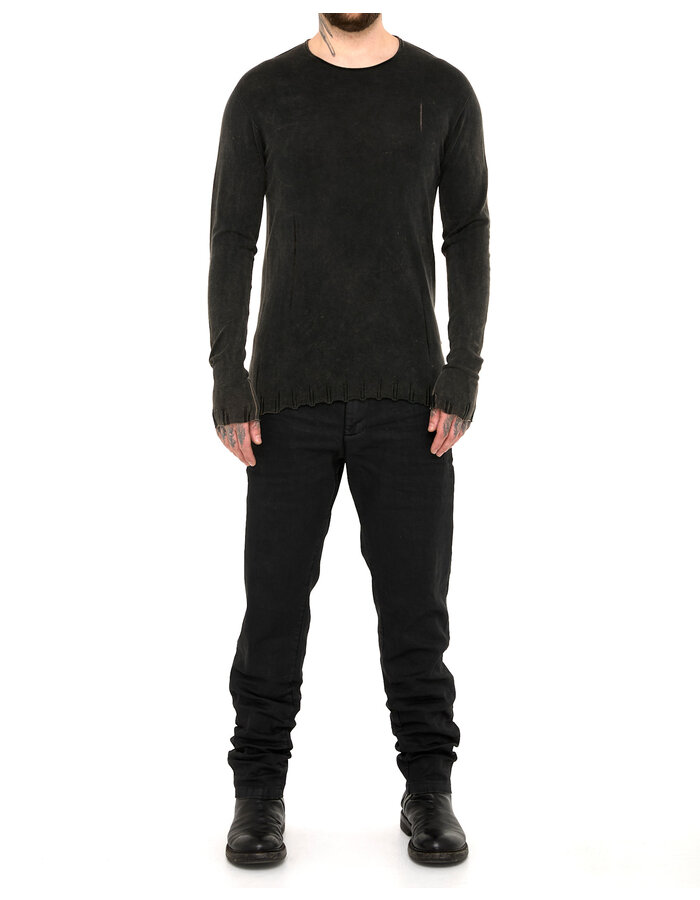MD75 BLACK STONE DYE LIGHT KNIT LONGSLEEVE