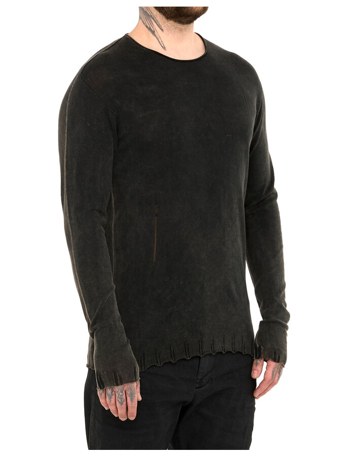 MD75 BLACK STONE DYE LIGHT KNIT LONGSLEEVE