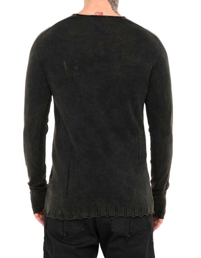 MD75 BLACK STONE DYE LIGHT KNIT LONGSLEEVE