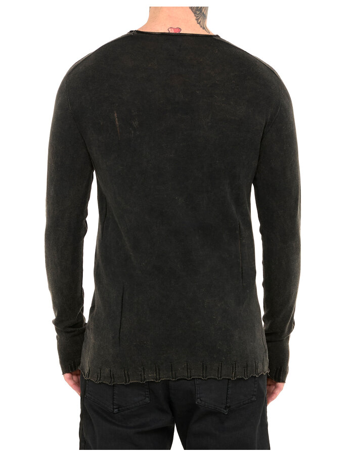 MD75 BLACK STONE DYE LIGHT KNIT LONGSLEEVE