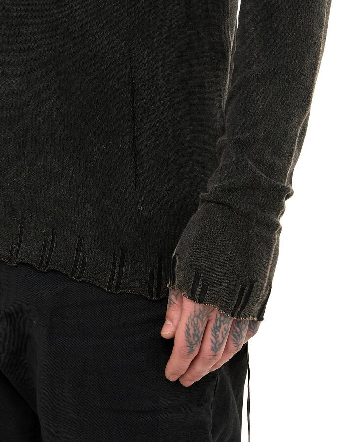 MD75 BLACK STONE DYE LIGHT KNIT LONGSLEEVE