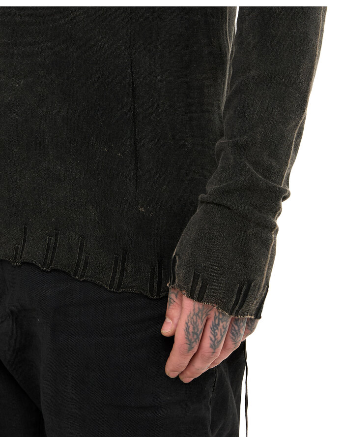 MD75 BLACK STONE DYE LIGHT KNIT LONGSLEEVE