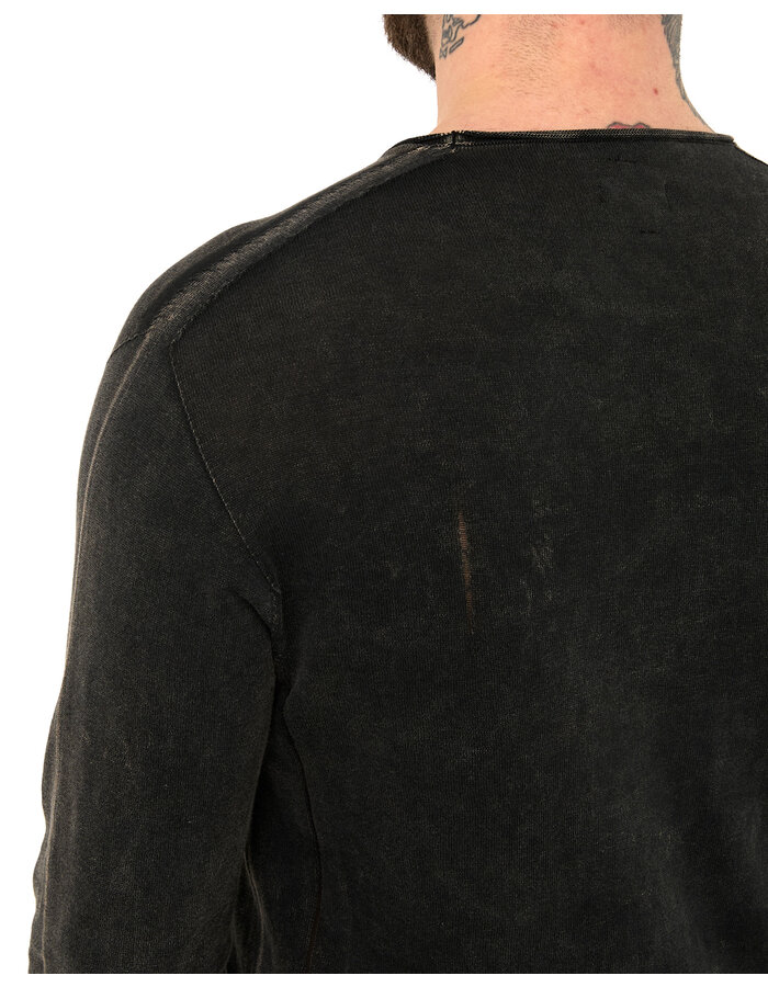 MD75 BLACK STONE DYE LIGHT KNIT LONGSLEEVE