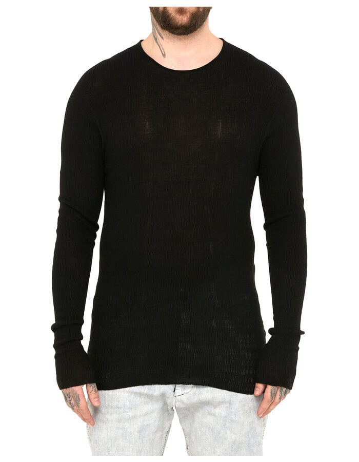 MD75 TEXTURED LIGHT KNIT COTTON LONGSLEEVE