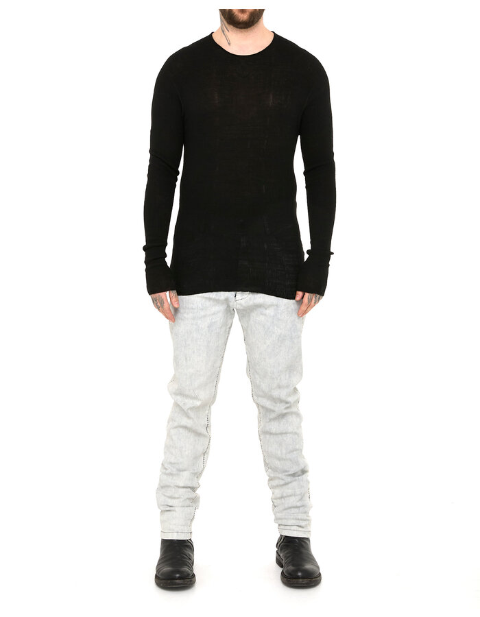 MD75 TEXTURED LIGHT KNIT COTTON LONGSLEEVE