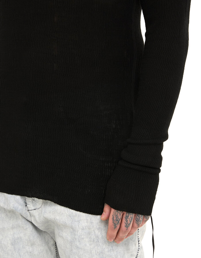 MD75 TEXTURED LIGHT KNIT COTTON LONGSLEEVE