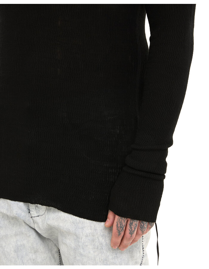 MD75 TEXTURED LIGHT KNIT COTTON LONGSLEEVE