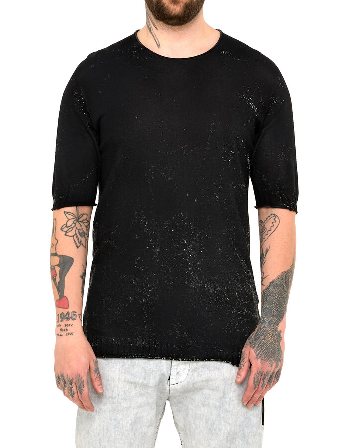 MD75 SILICONE TEXTURED KNIT T-SHIRT