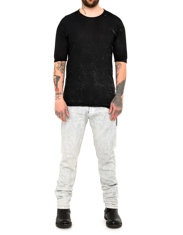 MD75 SILICONE TEXTURED KNIT T-SHIRT