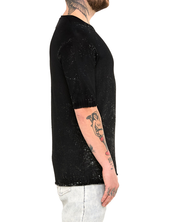 MD75 SILICONE TEXTURED KNIT T-SHIRT