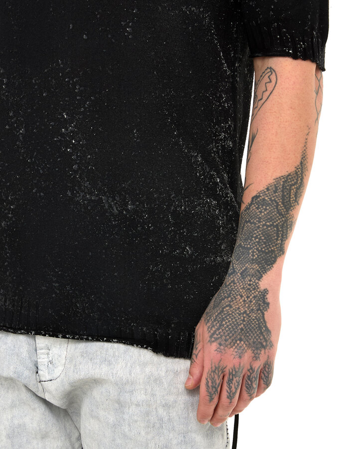 MD75 SILICONE TEXTURED KNIT T-SHIRT