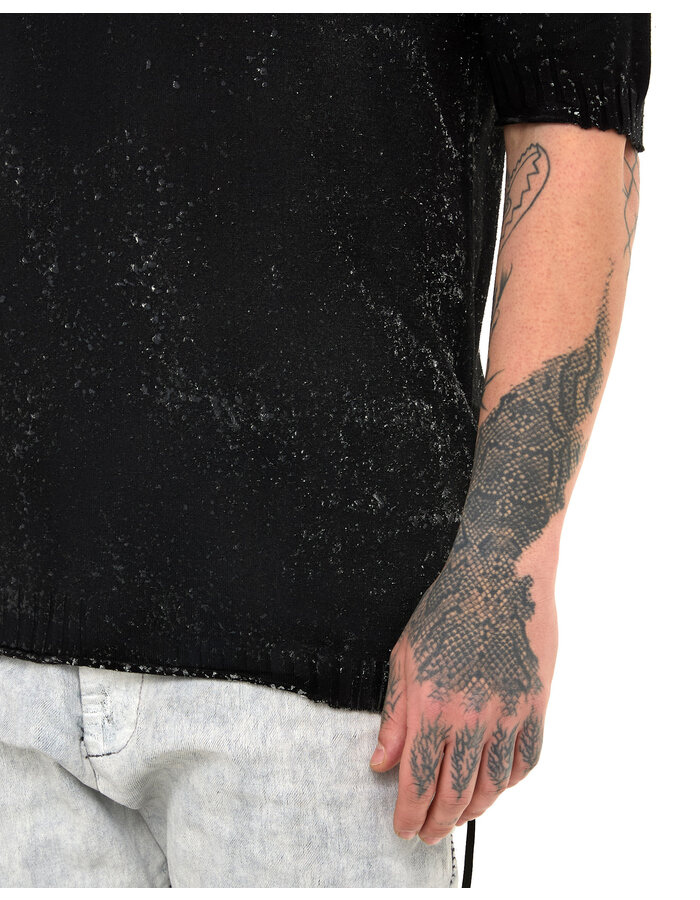 MD75 SILICONE TEXTURED KNIT T-SHIRT
