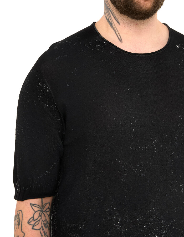 SILICONE TEXTURED KNIT T-SHIRT - Shop Untitled NYC SILICONE TEXTURED KNIT T-SHIRT - Shop Untitled NYC