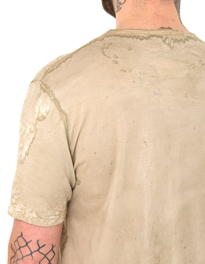 MD75 SALT DYE OFF CENTER HENLEY T-SHIRT