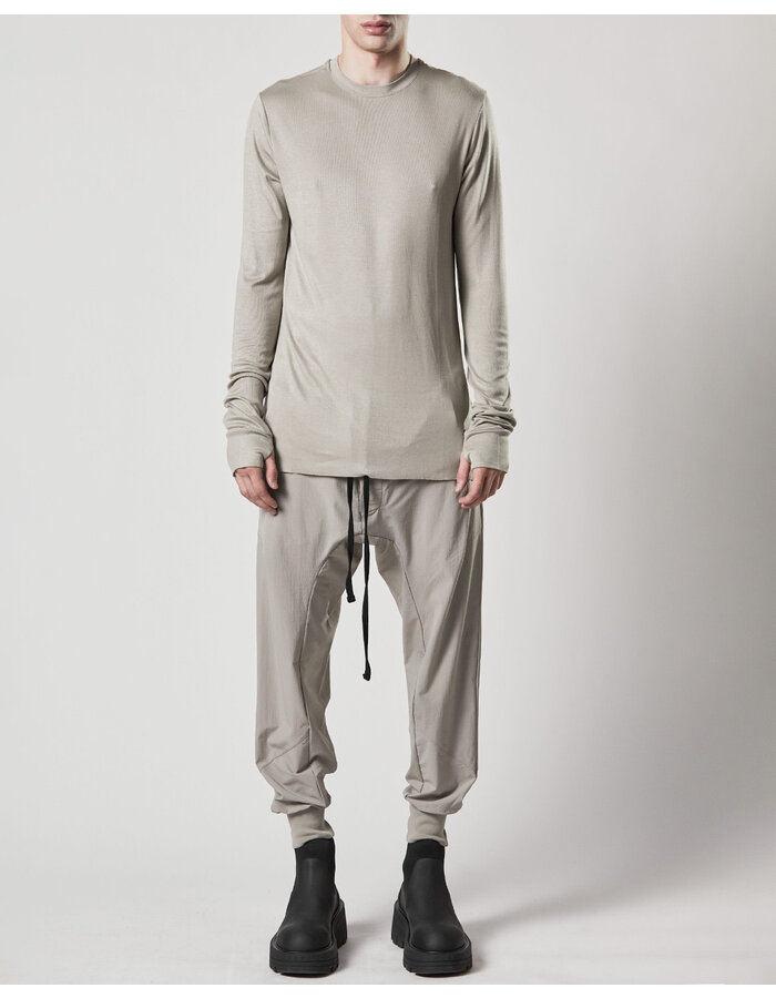 THOM KROM STRETCH VISCOSE FITTED LONGSLEEVE - MOONBEAM