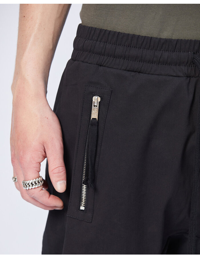 THOM KROM HYPER STRETCH NYLON CONTRAST PANEL JOGGER - BLACK