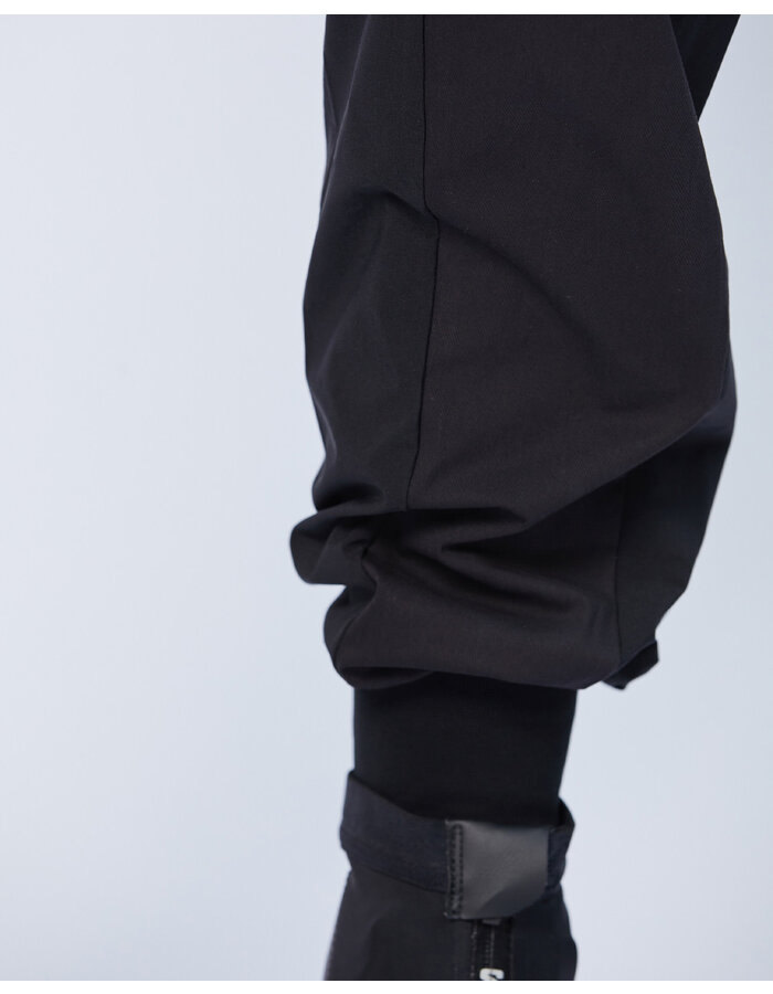 THOM KROM HYPER STRETCH NYLON CONTRAST PANEL JOGGER - BLACK