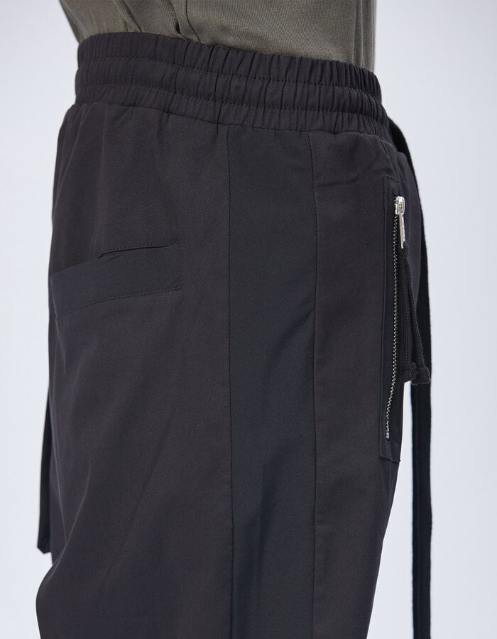 THOM KROM HYPER STRETCH NYLON CONTRAST PANEL JOGGER - BLACK