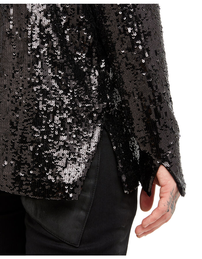 DAVIDS ROAD SEQUIN BUTTON DOWN SHIRT