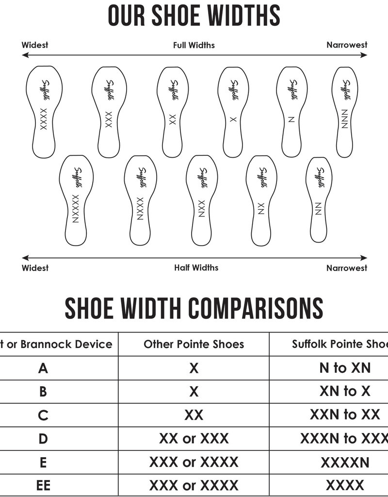 standard width shoe
