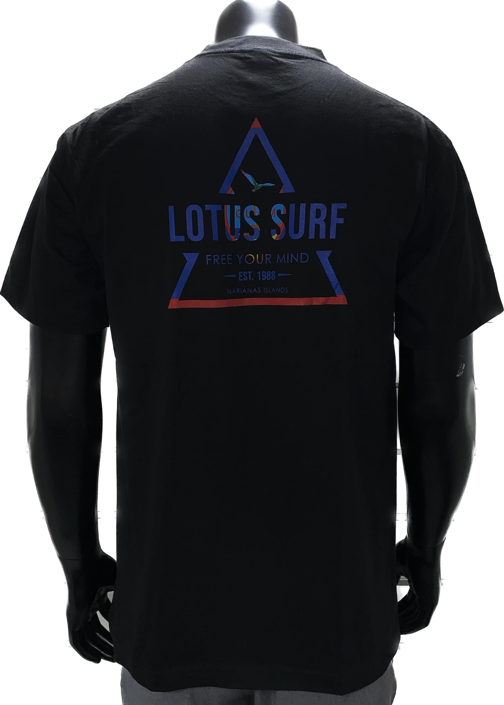 FREE YOUR MIND Lotus Surf Triangle Tee