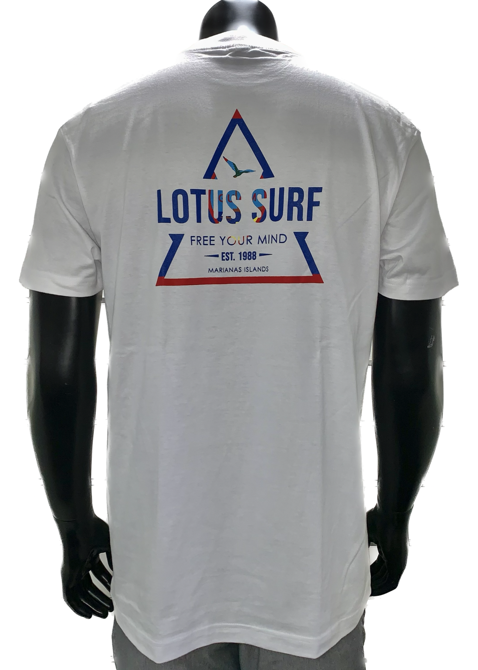 FREE YOUR MIND Lotus Surf Triangle Tee