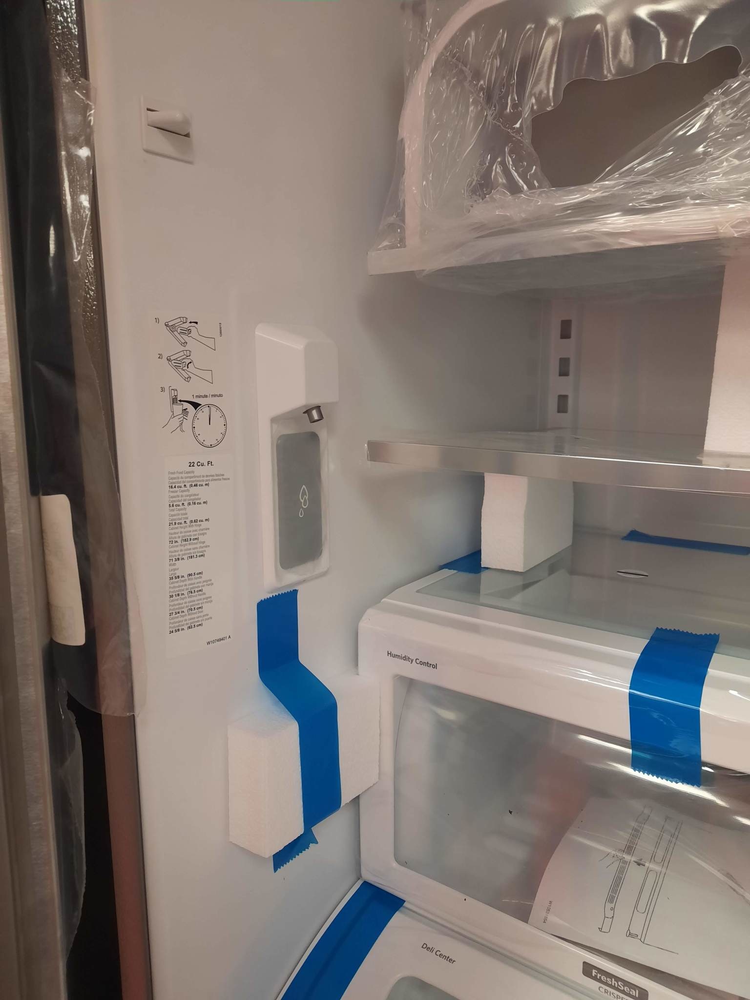 Kitchenaid *KRFC302ESS 21.9 cu.ft. counter depth stainless steel french door refrigerator with interior water dispenser