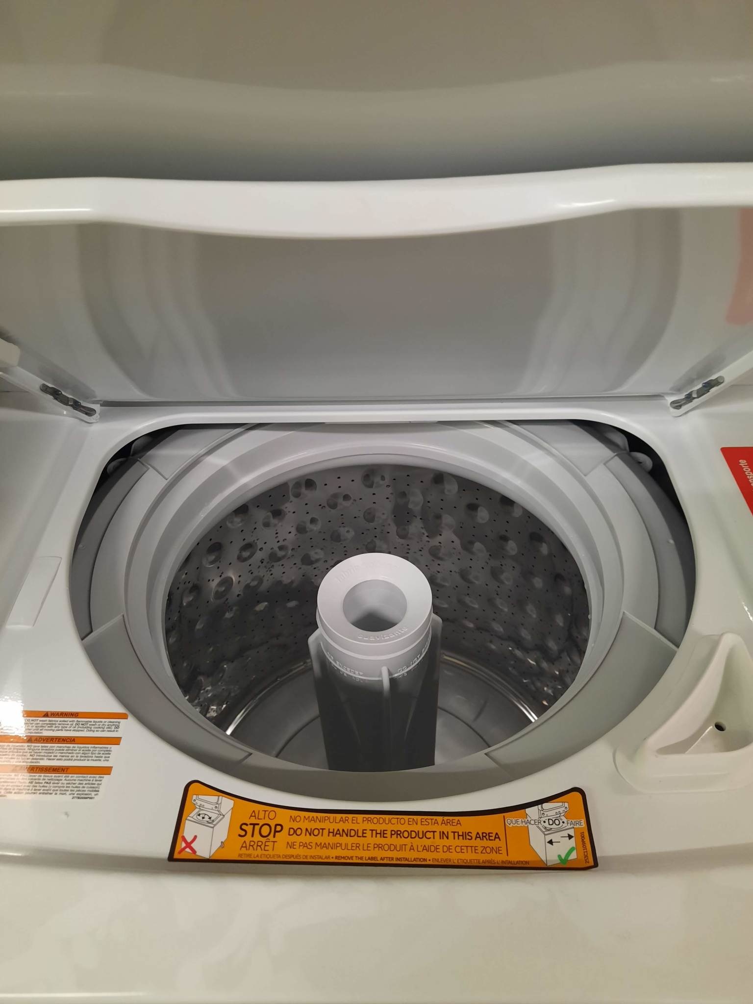 GE GUD24ESSM1WW 24 Inch White Laundry Center with 2.3 cu. ft