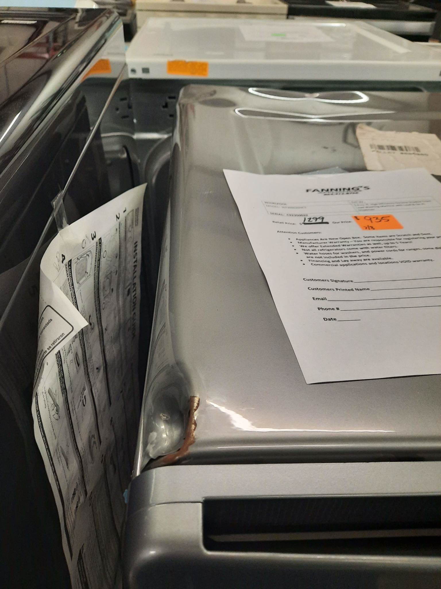 Whirlpool *WFW8620HC  5.0 cu ft High Efficiency Chrome Shadow Front Load Washing Machine with Load & Go XL Dispenser