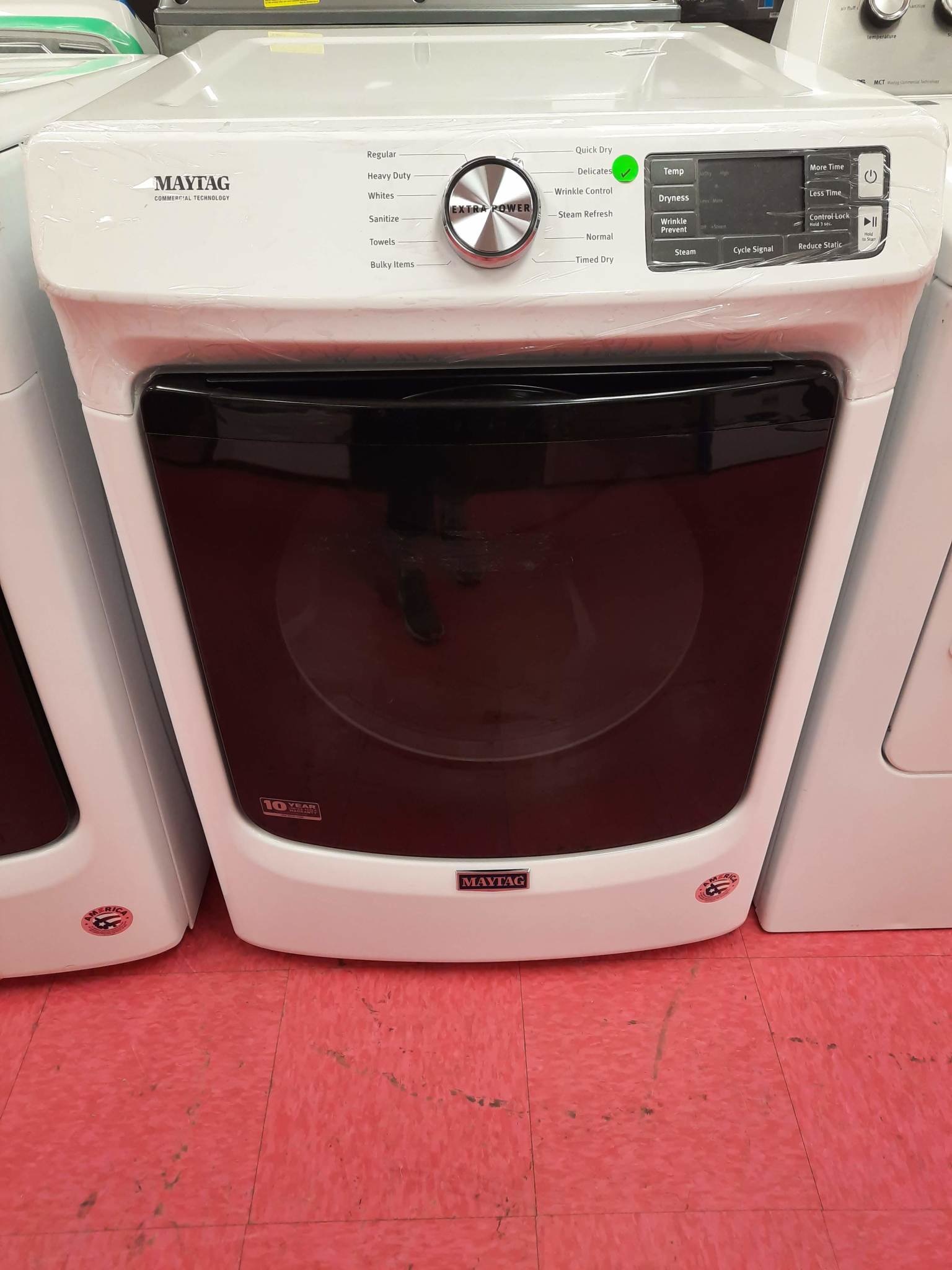 Maytag *MED6630HW 7.3-cu ft Stackable Electric Dryer (White