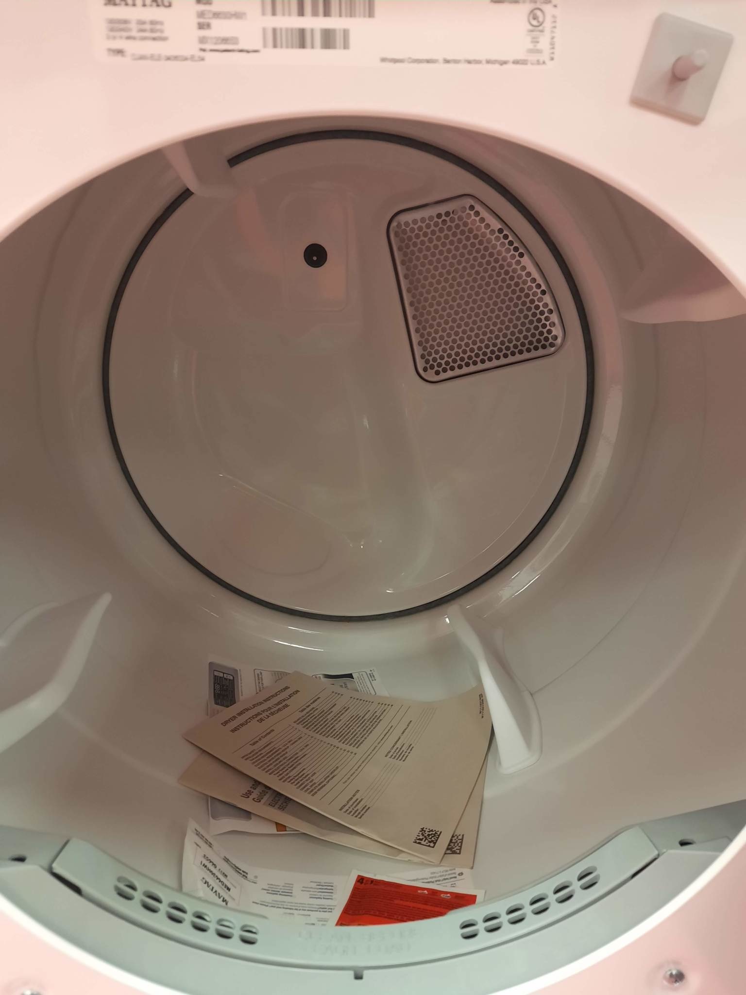 Maytag *MED6630HW 7.3-cu ft Stackable Electric Dryer (White