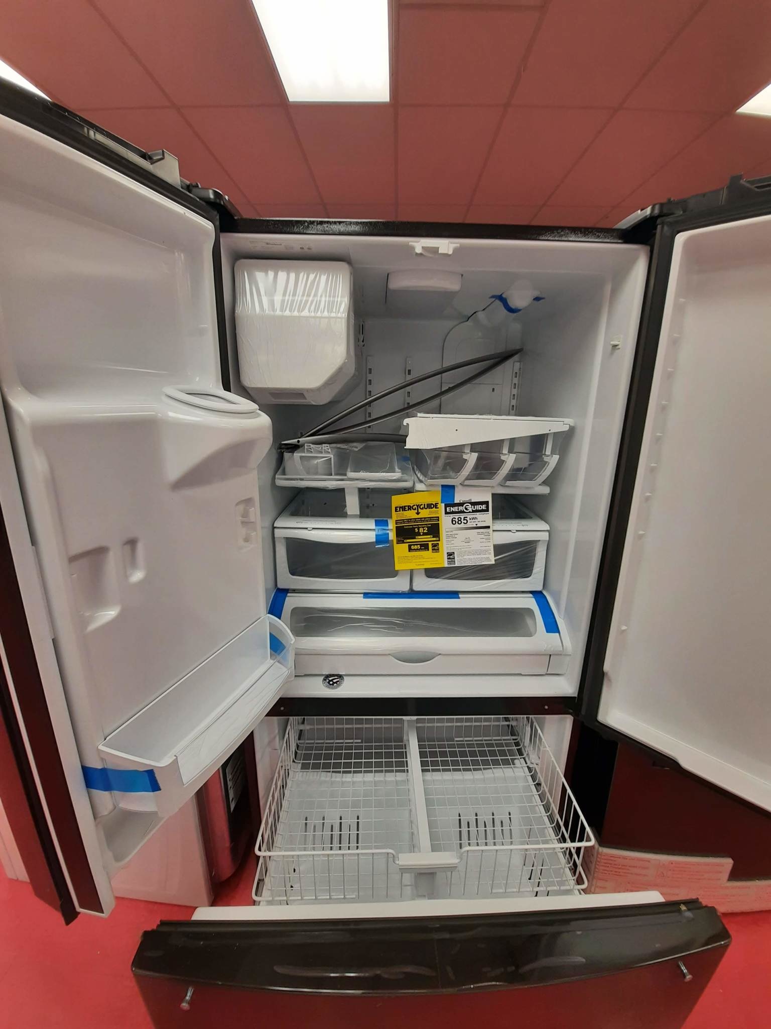 Whirlpool Whirlpool WRF555SDHV  No Frost Multi Dr -FreeStandg Refr Frez - E-STAR, 25 CUFT FRENCH DOOR, EXT ICE AND