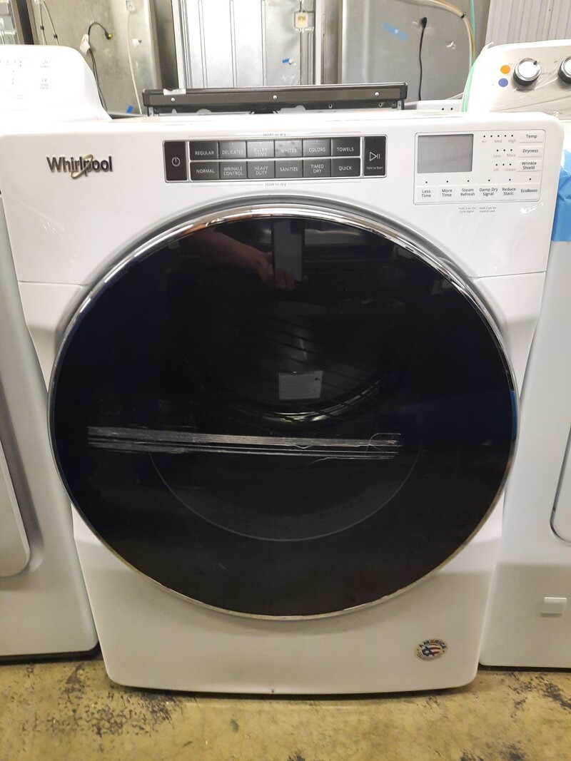 Whirlpool *WGD8620HW  7.4 cu. ft. 120-Volt White Stackable Gas Vented Dryer with Steam and Intuitive Touch Controls