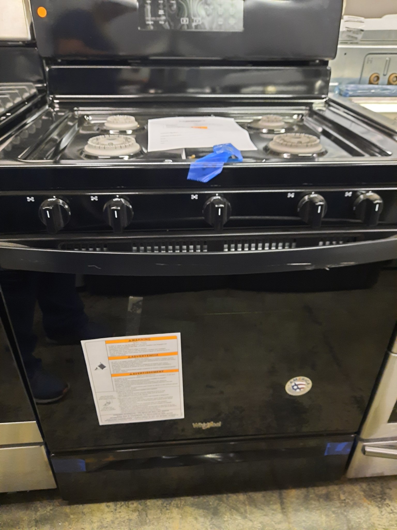 whirlpool gas stove top grill