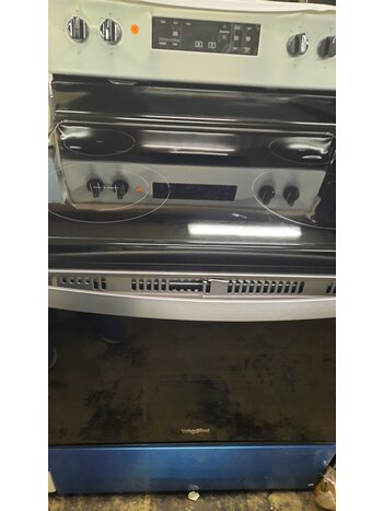 Whirlpool **Whirlpool WFE515S0JS0  5.3-cu ft 30 Inch  Self-Cleaning Electric Range (Black-On-Stainless)