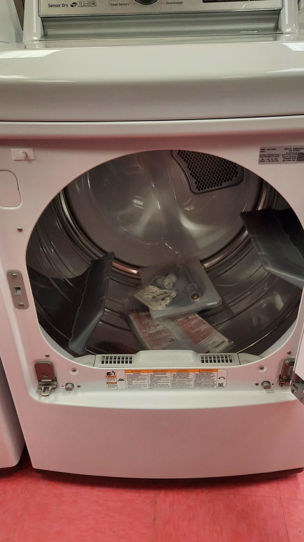 LG *LG  DLEX7800WE  TurboSteam Smart Wi-Fi Enabled 7.3-cu ft Electric Dryer (White