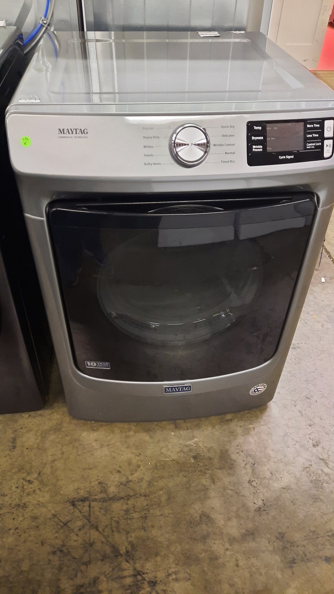 Maytag *MED5630HC  7.3-cu ft Stackable Electric Dryer (Metallic Slate)