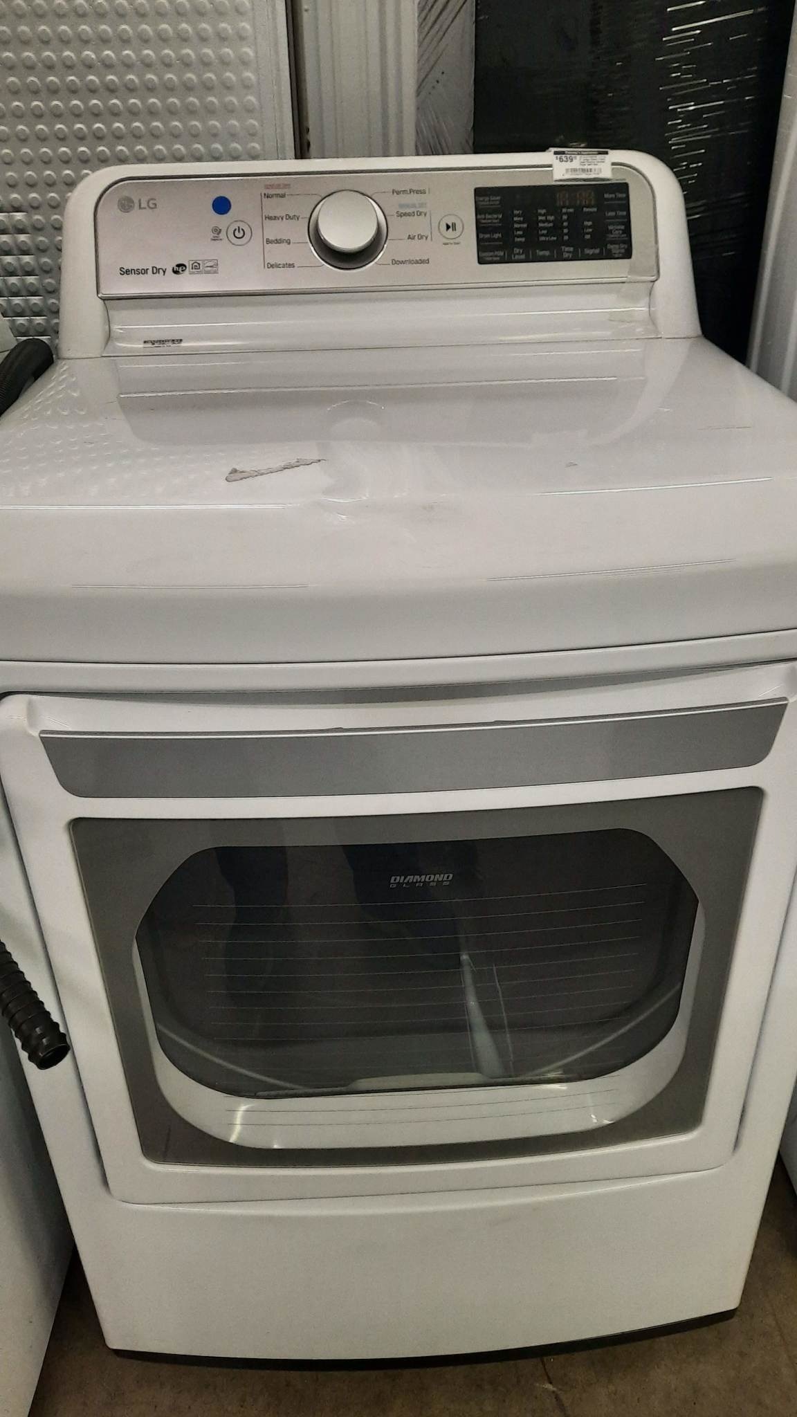 LG LG DLE7300WE 7.3 cu. ft. Large Smart Front Load Electric Vented Dryer with EasyLoad Door & Sensor Dry in Graphite Steel