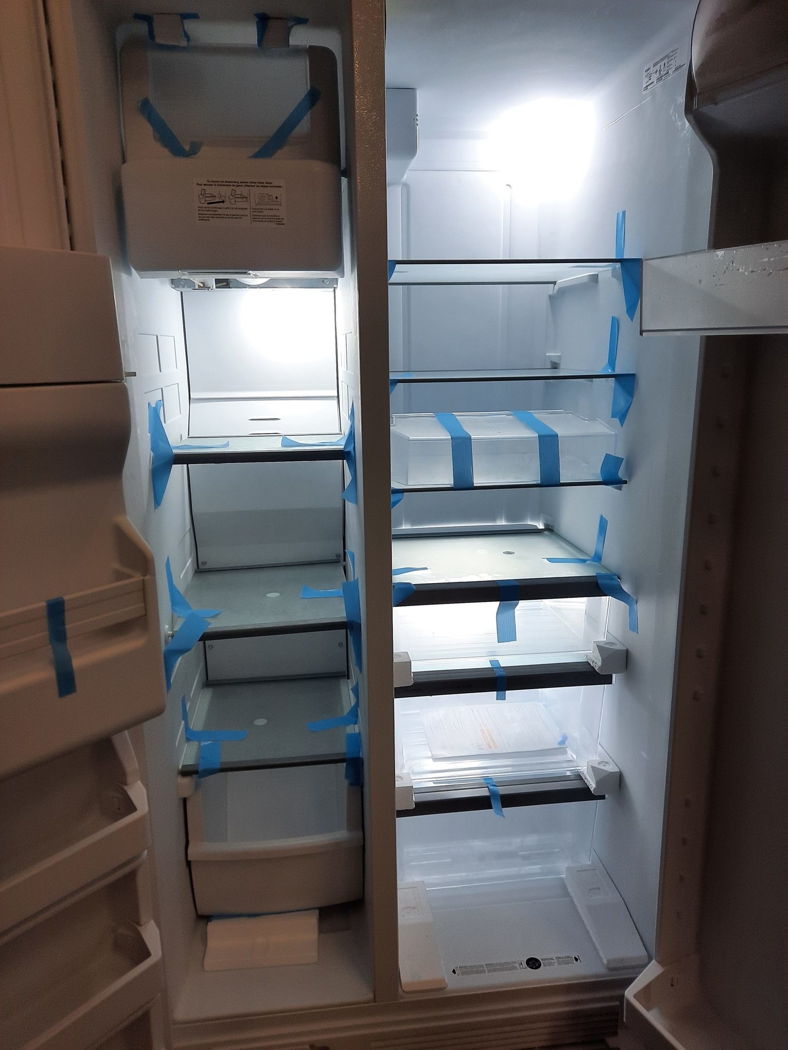 Whirlpool Whirlpool WRS325SDHW No Frost Side - Free Standing Refr Frez - 25 CU FT, 36 INCH WIDTH, LED LIGHTING, D